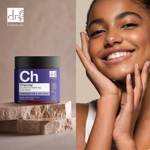 Dr Botanicals Apothecary Charcoal Superfood Mattifying Face Mask   60ml