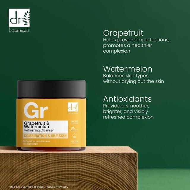 Dr Botanicals Apothecary Grapefruit & Watermelon Refreshing Cleanser   60ml