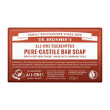 Dr Bronner All-One Almond Pure-Castile Bar Soap 140g Eucalyptus