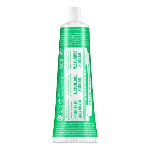 Dr Bronner All-One Spearmint Toothpaste   105ml