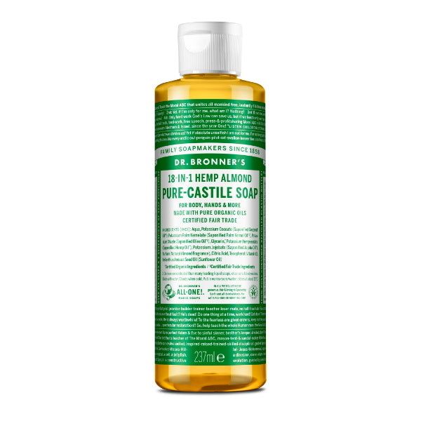 Dr Bronner Almond Castile Liquid Soap - 237ml