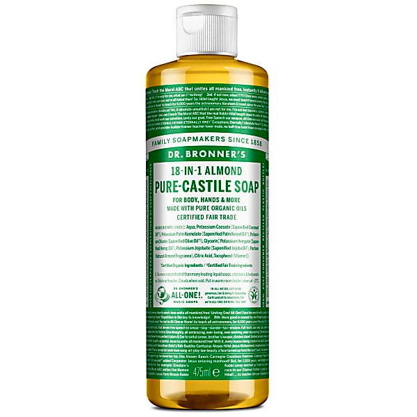 Dr Bronner Almond Castile Liquid Soap - 473ml