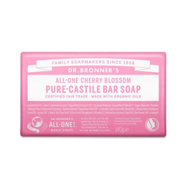 Dr Bronner Cherry Blossom Bar Soap 140g   140g