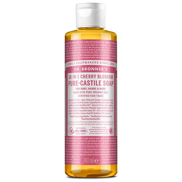 Dr Bronner Cherry Blossom Pure-Castile Liquid Soap - 240ml