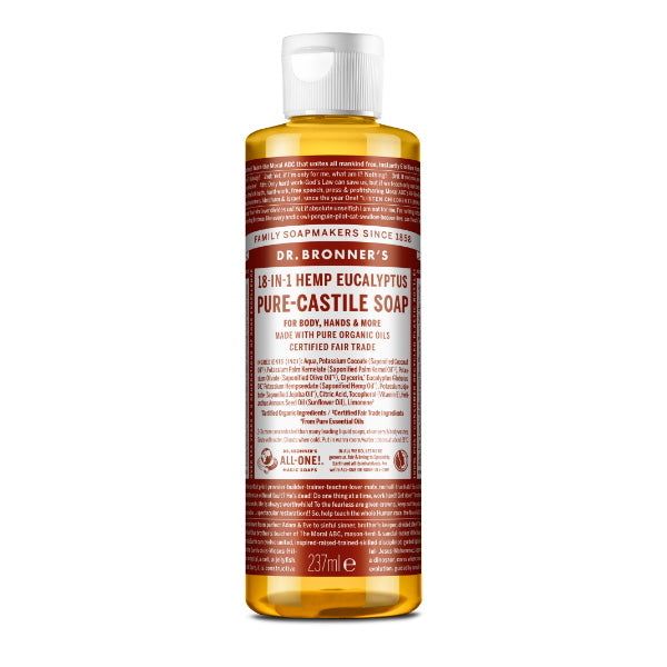 Dr Bronner Eucalyptus Castile Liquid Soap - 237ml