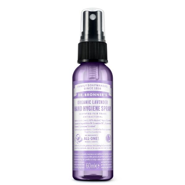 Dr Bronner Lavender Organic Hand Sanitiser - 60ml