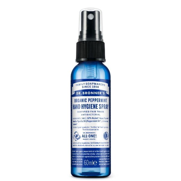 Dr Bronner Peppermint Organic Hand Sanitiser - 60ml