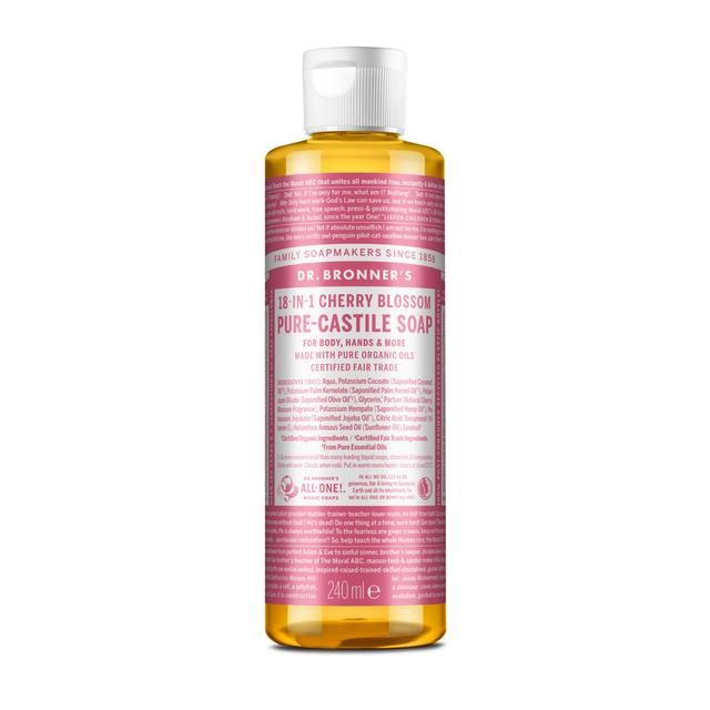 Dr Bronner Pure Castile Liquid Soap Cherry Blossom   240ml