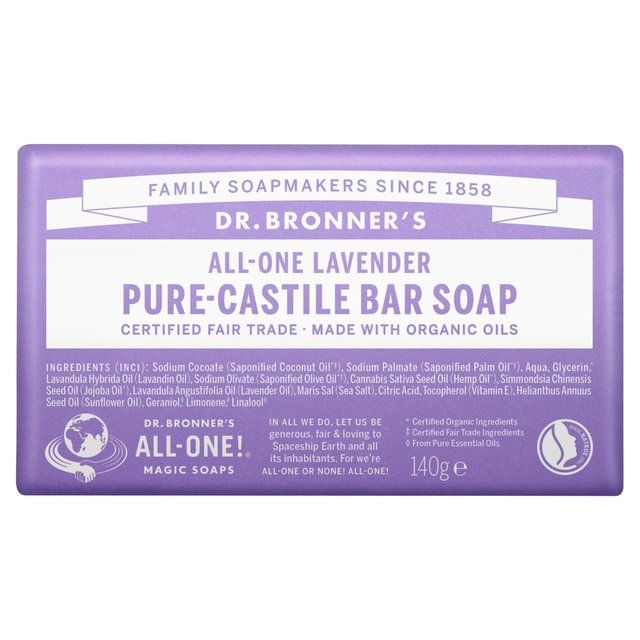 Dr. Bronner's Lavender Organic Multi-Purpose Soap Bar   140g