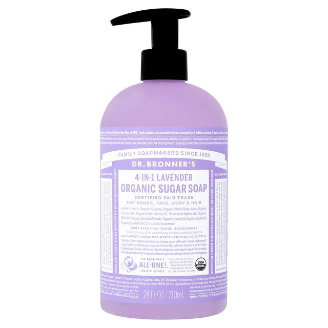 Dr. Bronner's Lavender Organic Multi-Purpose Sugar Pump Soap