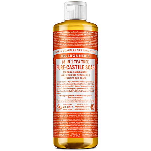 Dr Bronner Tea Tree Castile Liquid Soap - 473ml