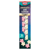 Dr. Oetker 36 Chocolate Flavour Mini Flowers Cake Decorations   13g