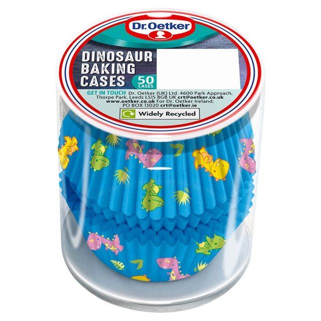 Dr. Oetker Dinosaur Cupcake Baking Cases   50 per pack