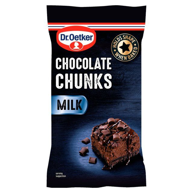 Dr. Oetker Milk Chocolate Chunks   100g