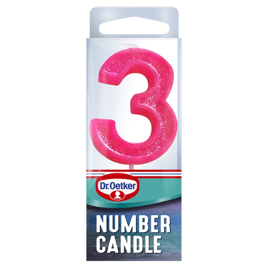 Dr. Oetker Number Three Candle