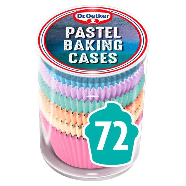 Dr. Oetker Pastel Cupcake Cases   72 per pack