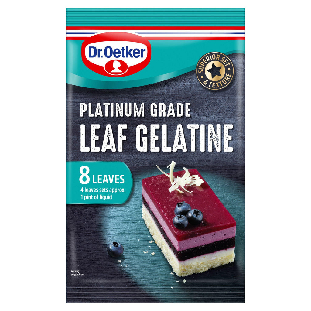 Dr. Oetker Platinum Grade Leaf Gelatine 13g