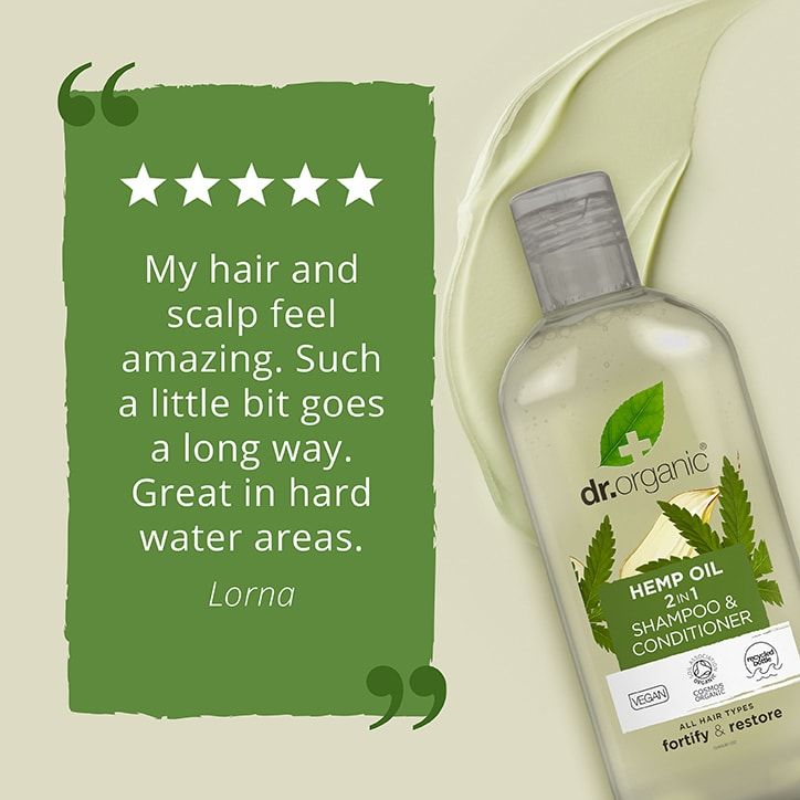 Dr Organic Hemp 2 in 1 Shampoo 265ml none