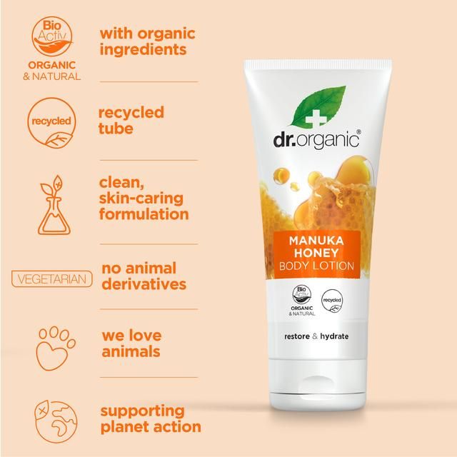 Dr Organic Manuka Honey Body Lotion   200ml