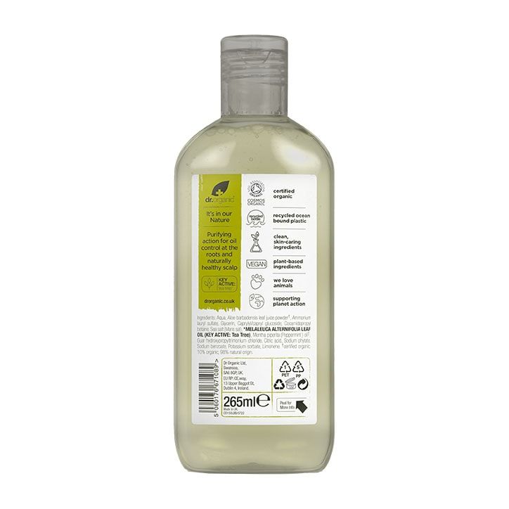 Dr Organic Tea Tree Shampoo 265ml