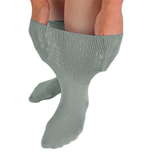Dr.Socks Extra Wide Bamboo Oedema Socks 12-14 UK Grey