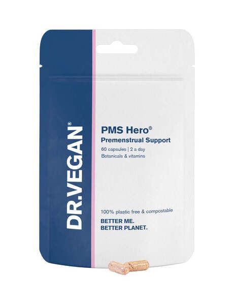 DR.VEGAN PMS Hero® | 30 Day Supply | 2 Capsules Per Day