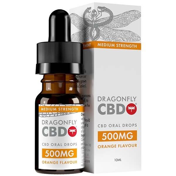 Dragonfly Cbd Oil Oral Drops - 500Mg - 10Ml Orange