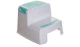 Dreambaby 2 Height 2-Up Xtra-Tough Step Stool - Aqua/White