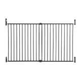 DreamBaby Broadway Metal 2 - Panel Extending Gro - Gate Xtra - Wide (Fits Gaps 76 - 134.5cm) - Charcoal - Hardware Mounted