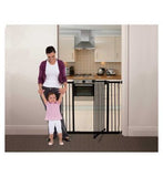 DreamBaby Liberty Xtra Tall Xtra Wide Hallway Metal Safety Gate (Fits Gap 99 - 105.5cm) - Black - Pressure Mounted