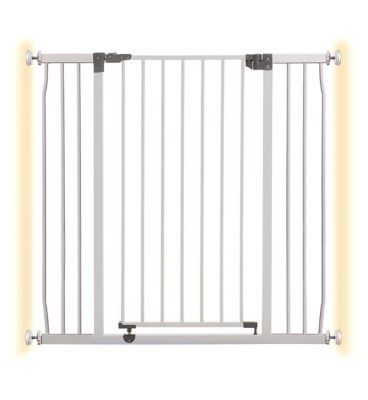 DreamBaby Liberty Xtra Tall Xtra Wide Hallway Metal Safety Gate (Fits Gap 99-105.5cm) - White - Pressure Mounted