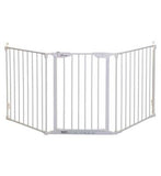DreamBaby Newport 3 - Panel Metal Adapta Barrier/Gate - White Metal - Hardware Mounted
