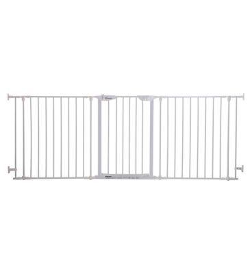 DreamBaby Newport 3 - Panel Metal Adapta Barrier/Gate - White Metal - Hardware Mounted