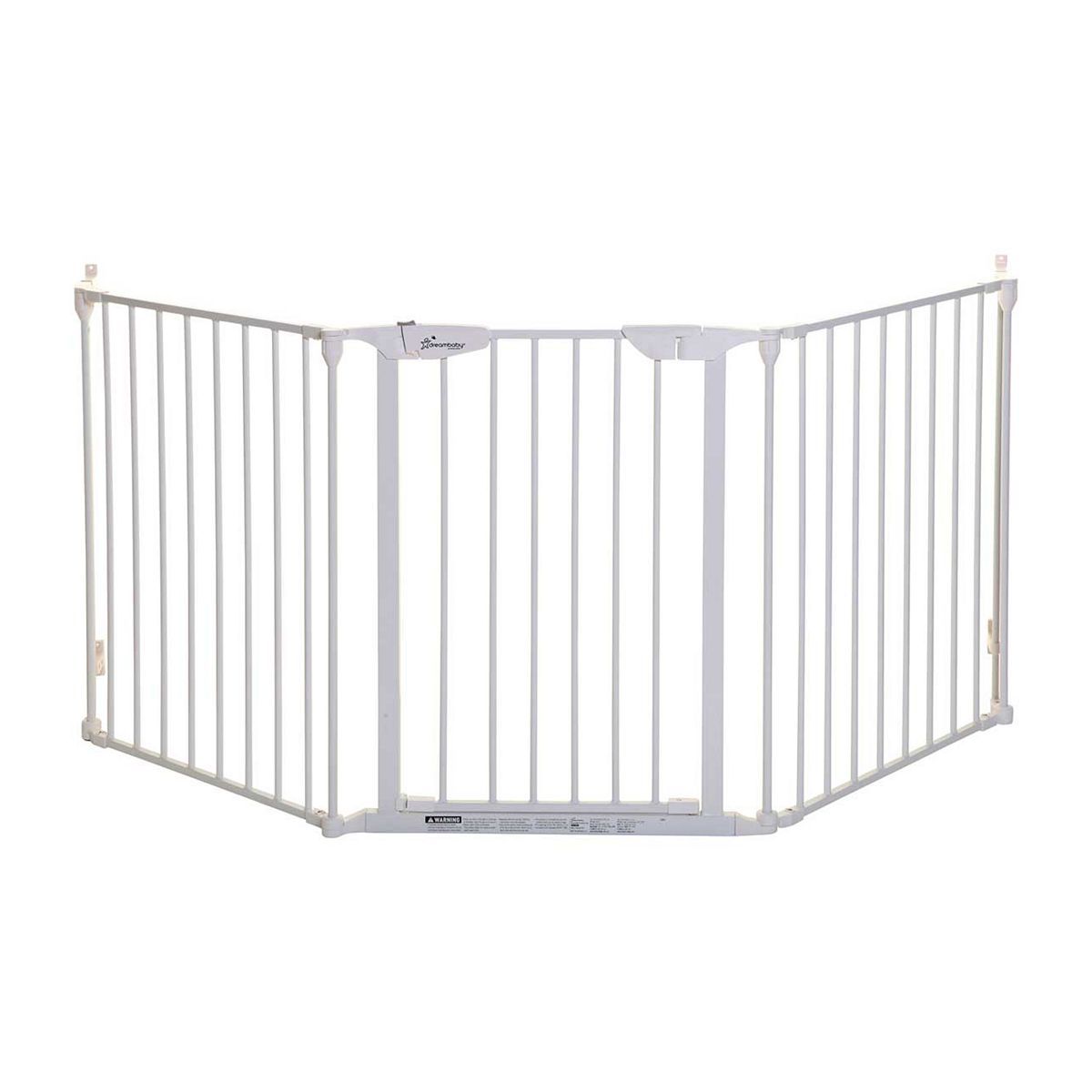 DreamBaby Newport 3 - Panel Metal Adapta Barrier/Gate - White Metal - Hardware Mounted