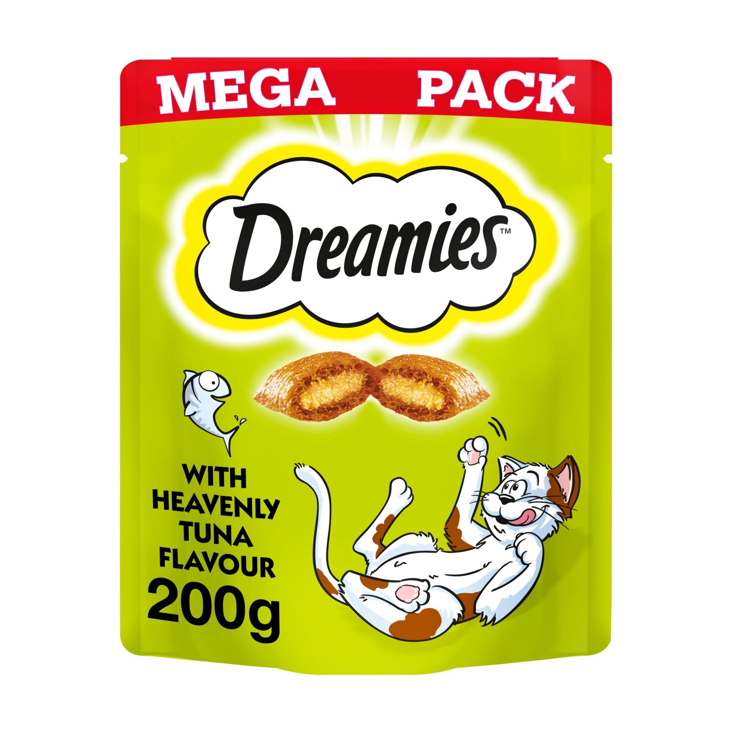 Dreamies Biscuits with Tuna Flavour Cat Treat Mega Pack 200g