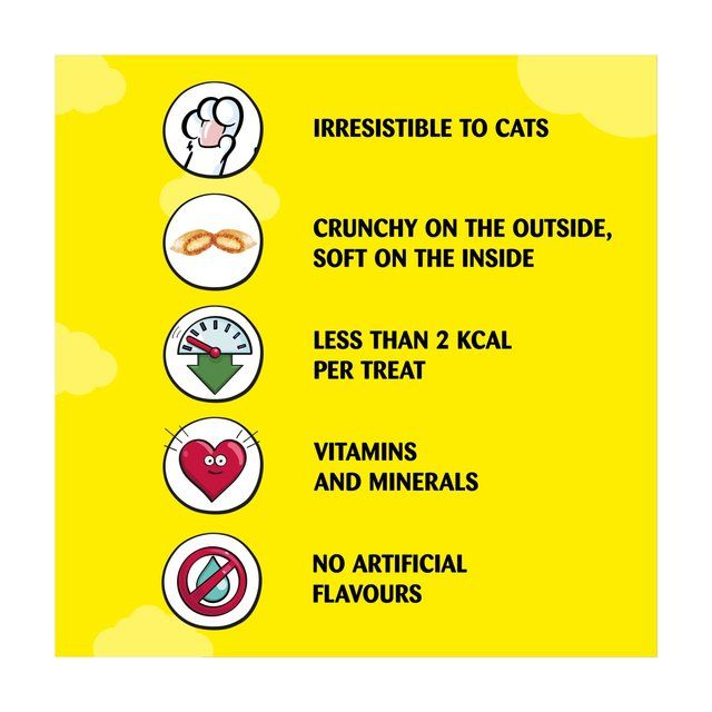 Dreamies Cat Treat Biscuits with Chicken Bulk Mega Tub   350g