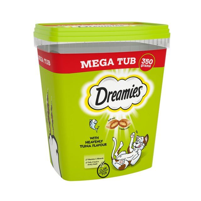 Dreamies Cat Treat Biscuits with Tuna Flavour Bulk Mega Tub   350g