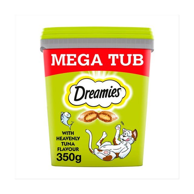 Dreamies Cat Treat Biscuits with Tuna Flavour Bulk Mega Tub   350g