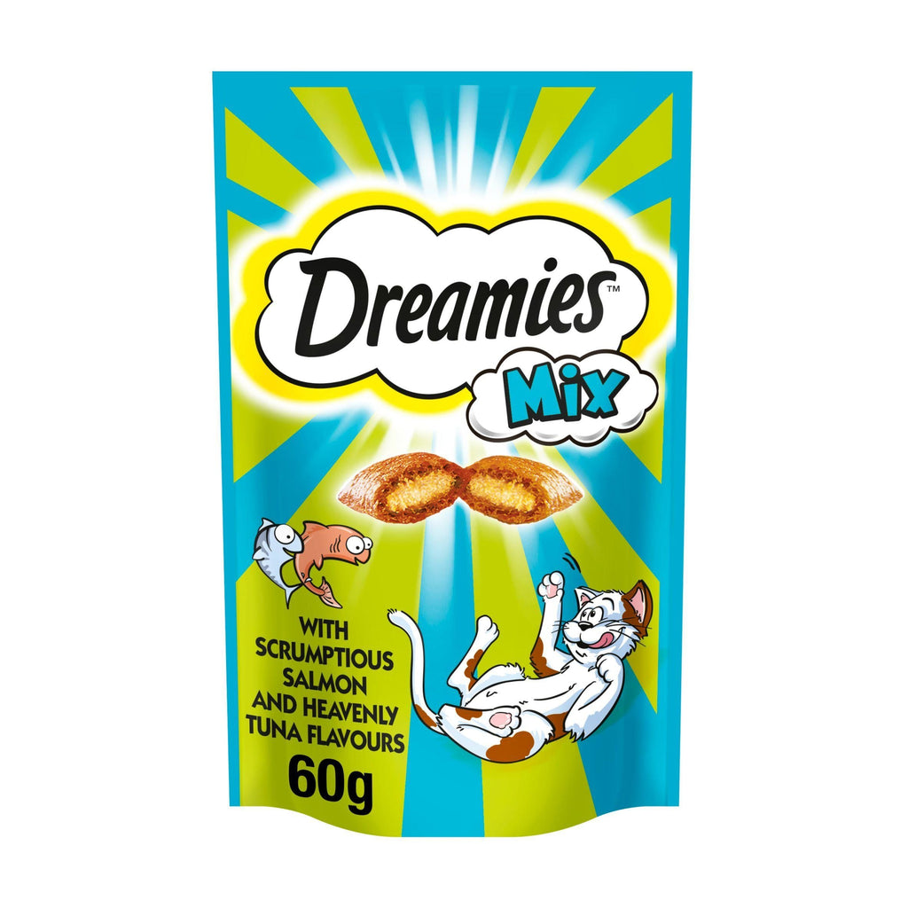 Dreamies Pride Mix Cat Treat Biscuits with Salmon & Tuna 60g