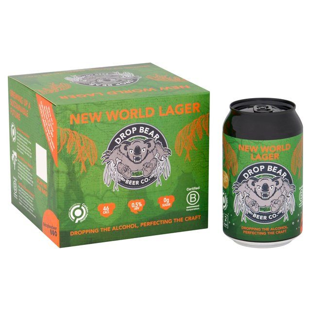 Drop Bear Beer New World Lager 4 pack   4 x 330ml