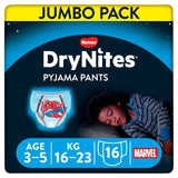 DryNites 3-5 yrs Boys Pyjama Pants Jumbo Pack   16 per pack