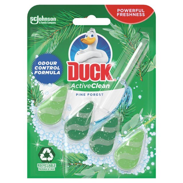 Duck Active Clean Toilet Rim Block Pine   37g