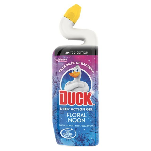 Duck Deep Action Gel Toilet Liquid Cleaner Floral Moon