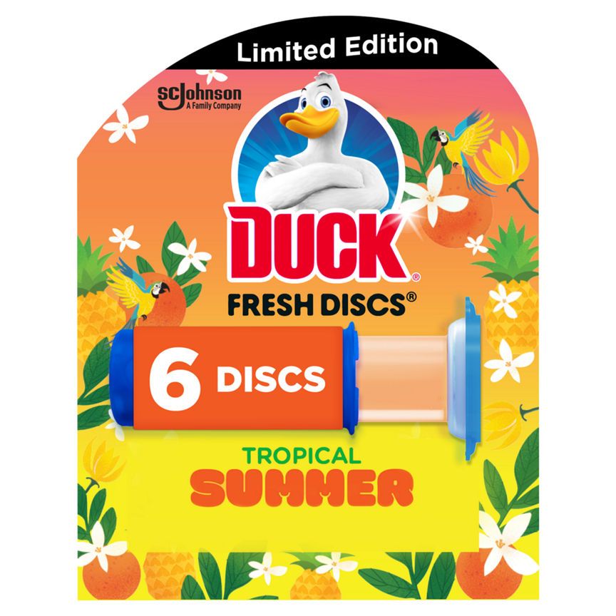 Duck Fresh Disc Holder Tropical Summer 1 Holder + 6 Discs