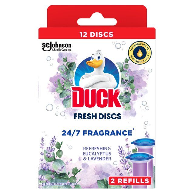 Duck Toilet Fresh Discs Duo Refills Lavender &amp;amp; Eucalyptus   2 x 36ml