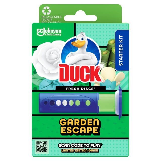 Duck Toilet Fresh Discs Holder Garden Escape   36ml