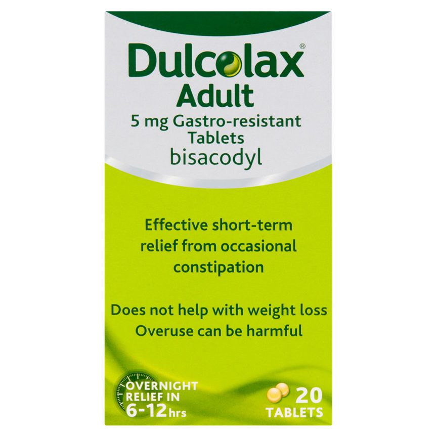 Dulcolax Adult 5mg Gastro-Resistant Tablets 20 Tablets