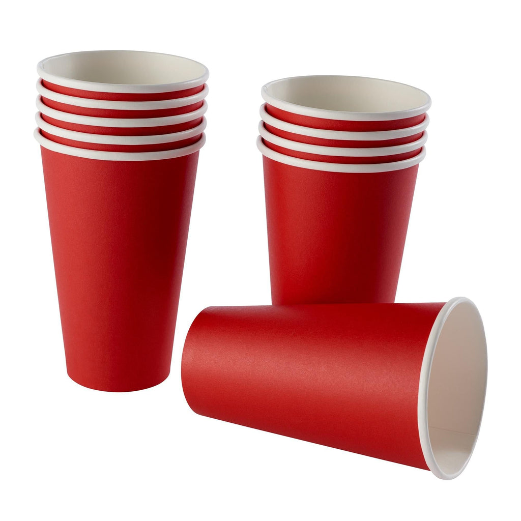 Duni Bio Paper Cup Red 50cl 10pk