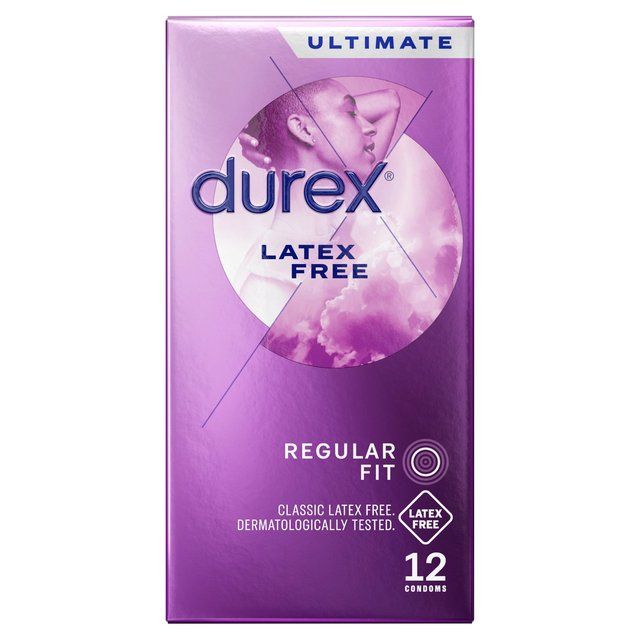 Durex Latex Free Condoms With Silicone Lube Regular Fit   12 per pack