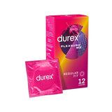 Durex Pleasure Me Ribbed &amp;amp; Dotted Condoms - Regular Fit -12 pack